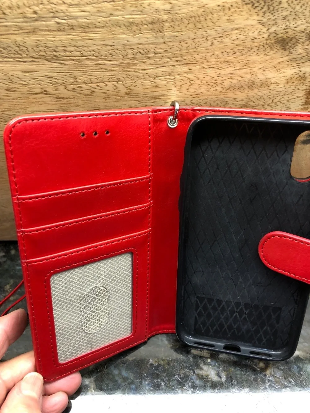 Beautiful Red iPhone Wallet Cover